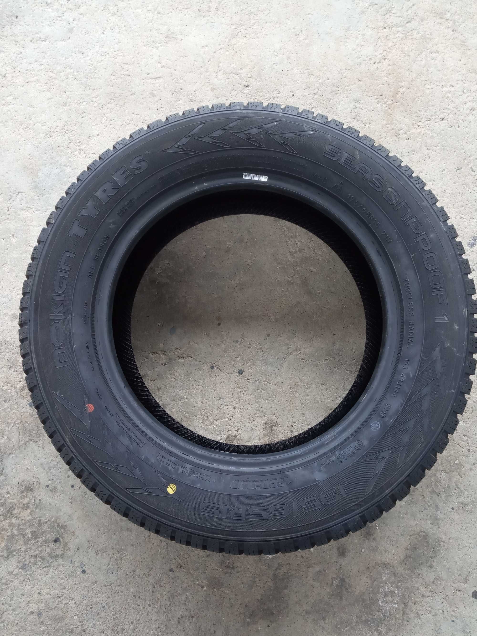 2 Нови всесезонни гуми 195/65R15 Nokian Seasonproof 1 91H M+S