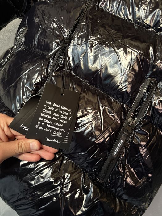 Geaca Dsquared2 icon puffer - geaca cu puf natural de gasca