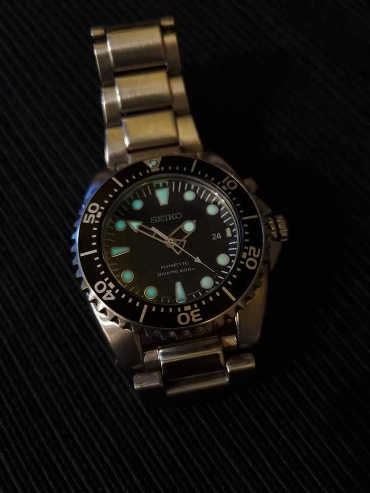Seiko Kinetic - 5M62-0BL0 Divers Black Dial 200m