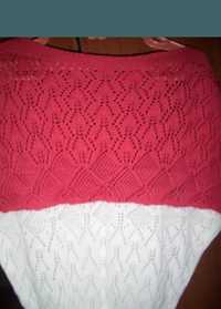 Bluze albe,rosu, albastră tricotate mar M-L