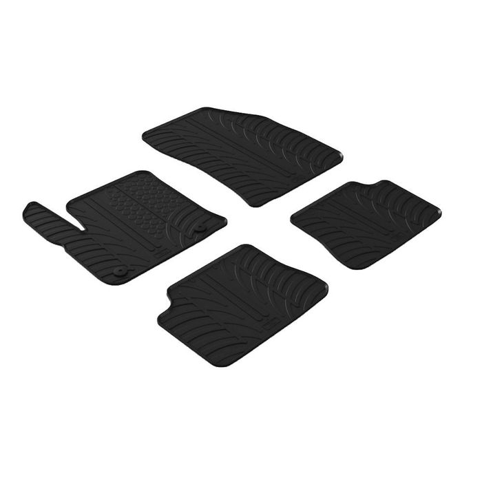 Set covorase auto din cauciuc Opel E-Corsa F 08.2020-, Peugeot E-208 08.2020-, Opel Mokka-e SUV 2021-> (electric), Negru, Gledring, 4 buc.