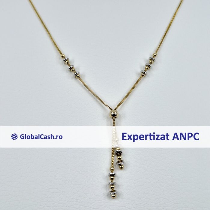 Lant cu pandantiv din aur de 14k, 5.62g | GlobalCash.ro #LU28192