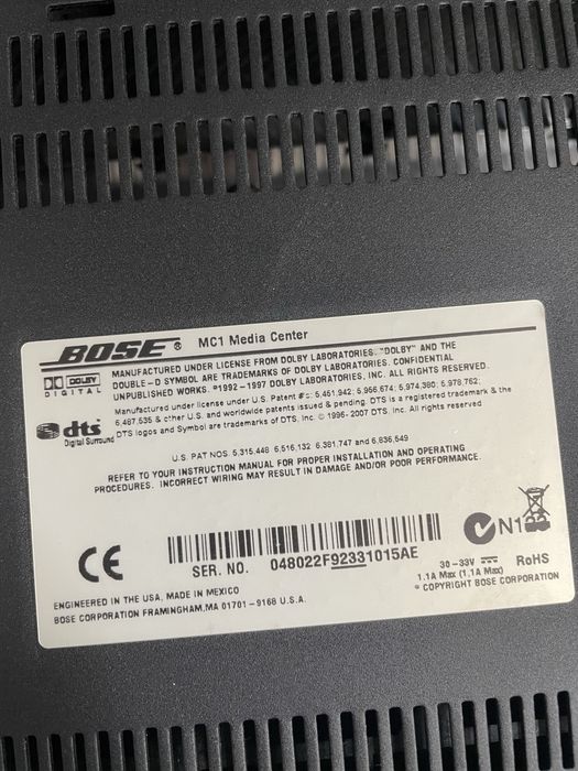 Sistem audio bose mc1 cu subwoofer ps 48 seria 3 telecomanda originala