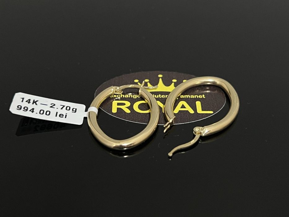 Bijuteria Royal CB : Cercei dama aur 14k 2,70gr