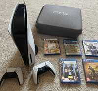 PlayStation 5, с 5 играми+сумка Ps5