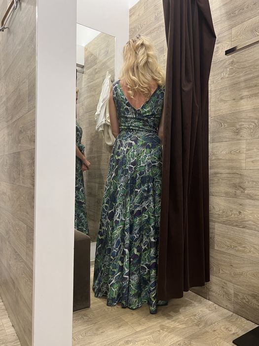 Rochie Efect verde, lunga