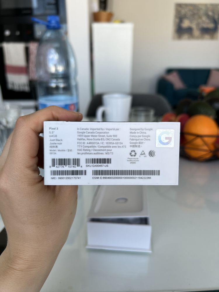 Google Pixel 3, 5.5” 64GB + husa gratuit