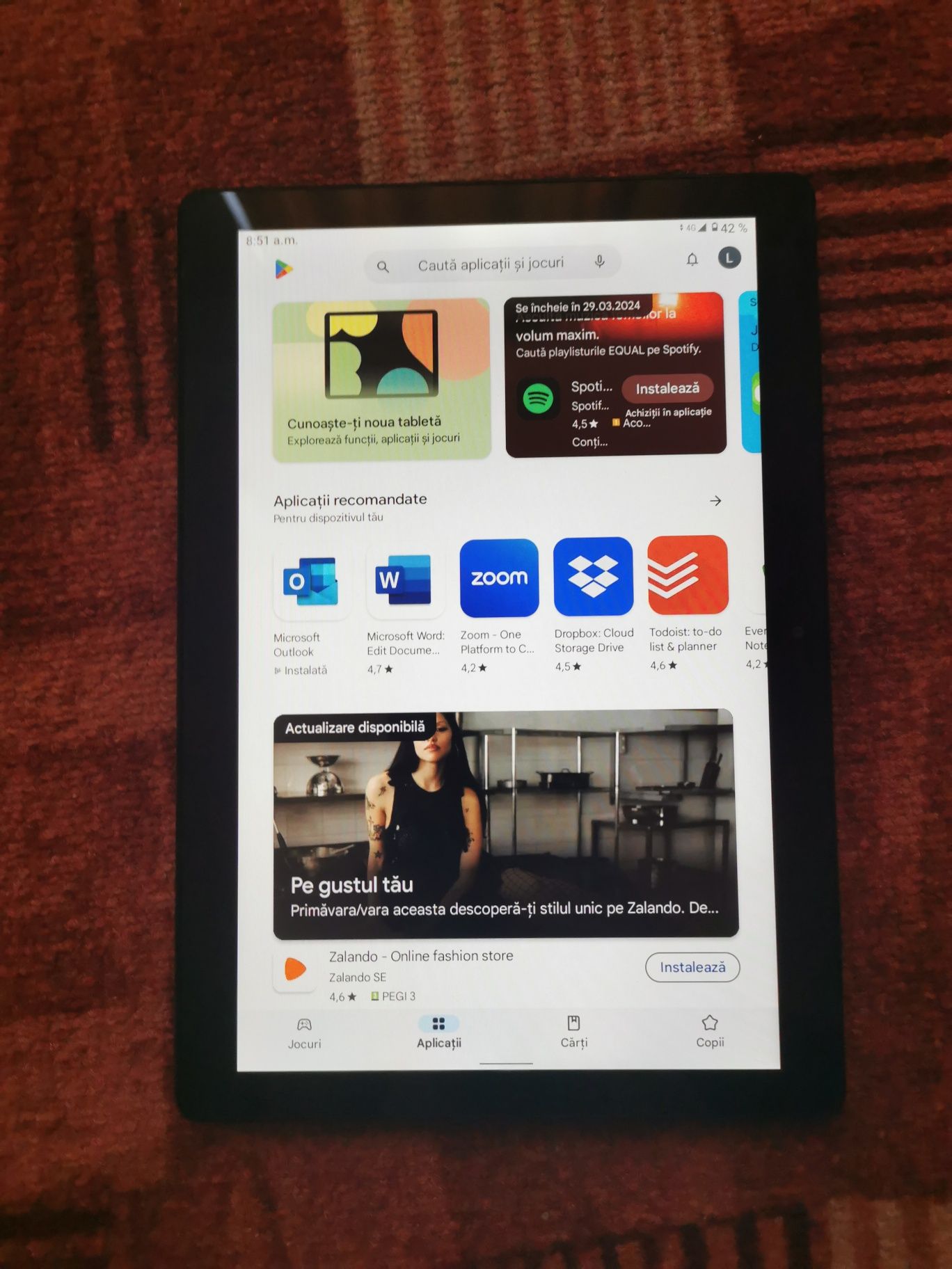 tableta sim 4G, 10 inch Lenovo M10, Android 10, 32/2gb