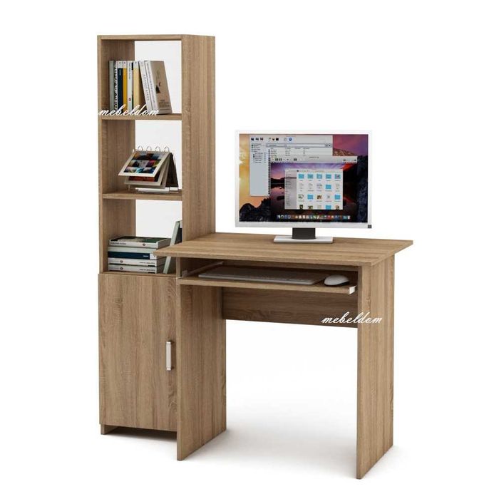 Бюро с клавиатура и етажерка с плавна врата(код-0902)