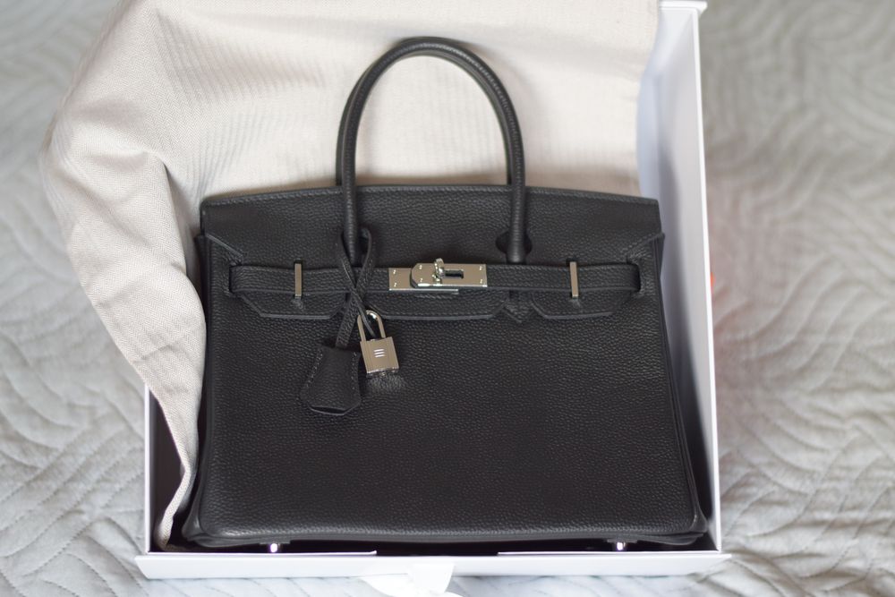 Чанта Hermes Birkin 30 cm естествена того кожа