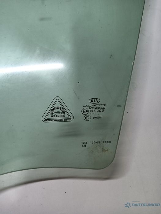 Geam portieră față, patru uși stanga fata BMW 5 E60 2001 - 2010, BMW 5 VI Touring F11 2009 - >, BMW 5 F10 2009 - 2016