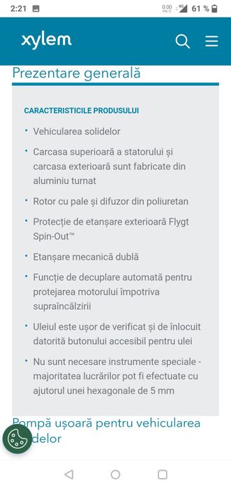 Pompă submersibila Flygt Ready 8s