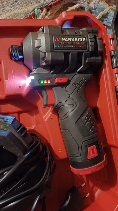 Set Impact PARKSIDE 12V Brushlees baterie încărcător 5 ani garanție
