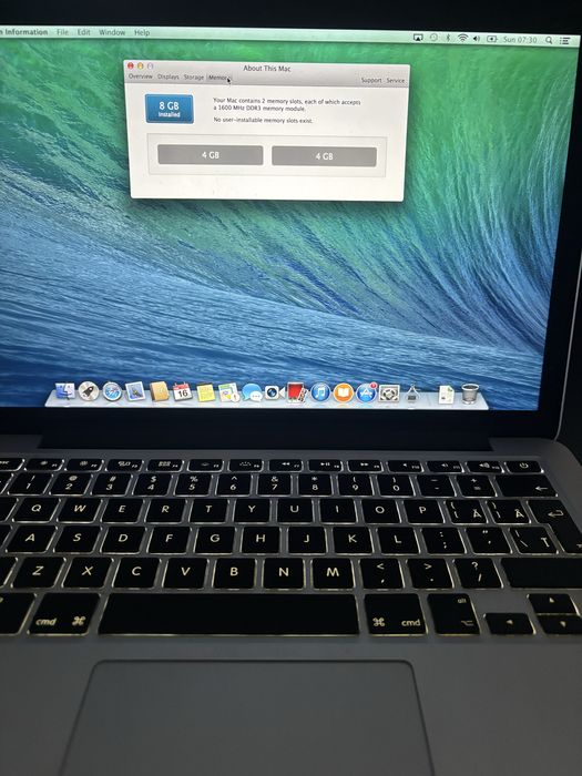 Apple macbook pro 13 inch late 2013