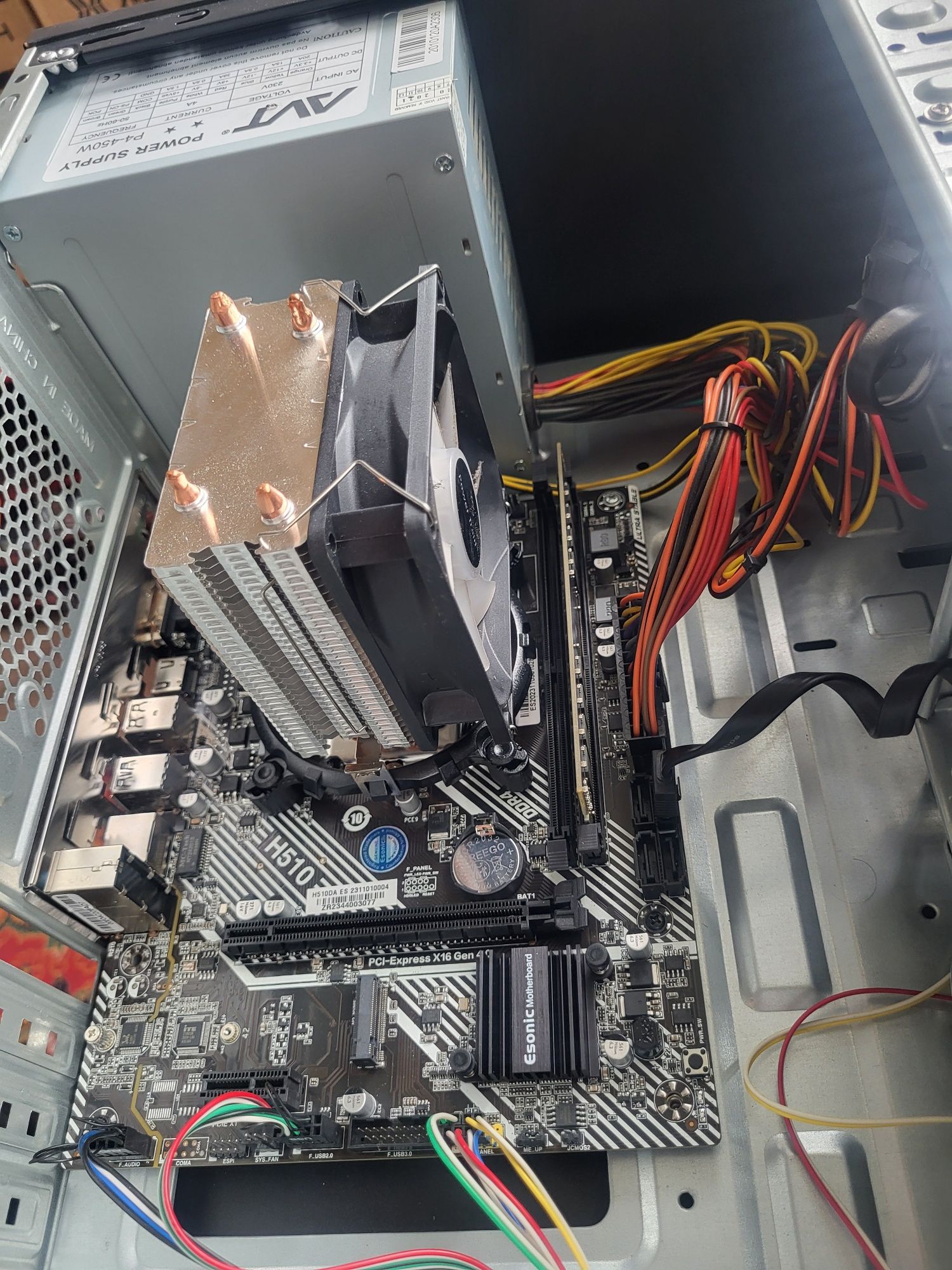 H510 / i3 10105f/8gb/SSD 128GB новый/блок. Кейс  DDR4, без видеокарты