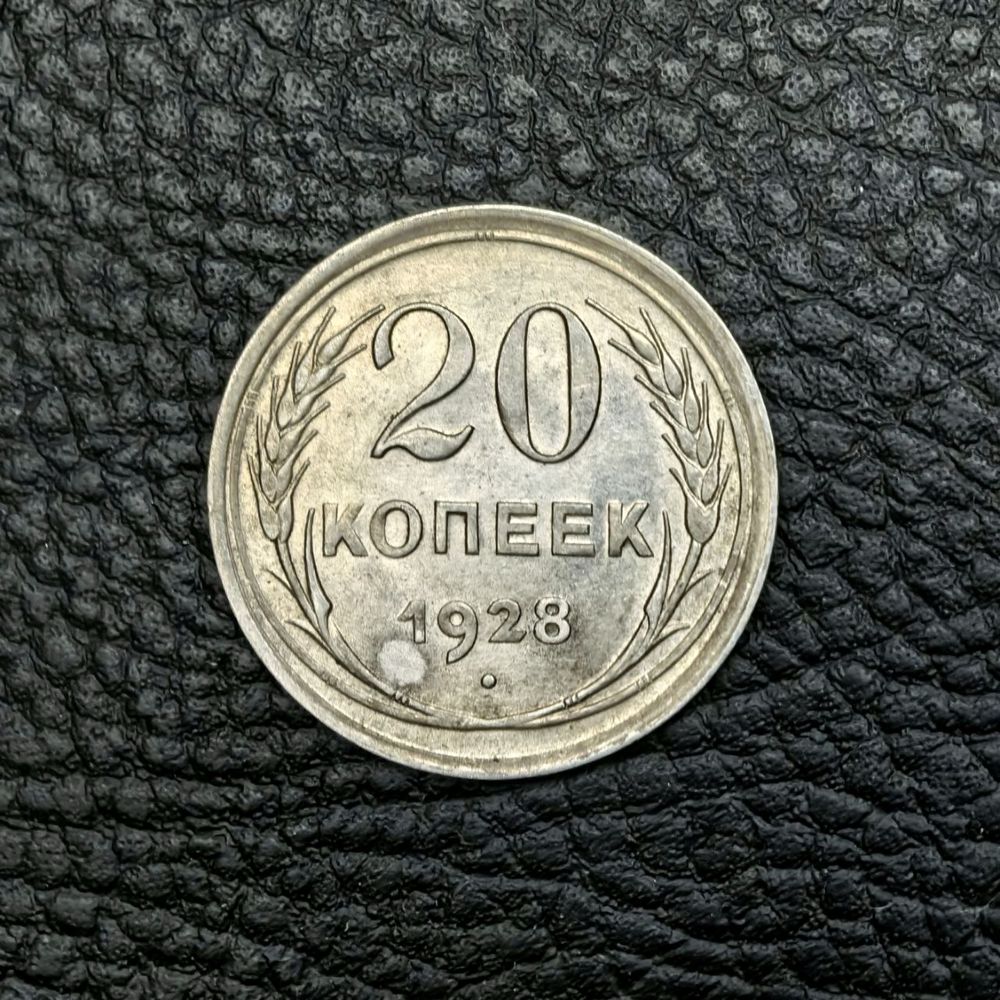 20 копеек 1925 и 1928 года, серебро