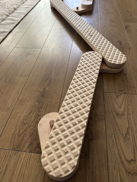 Traseu senzorial tactil copii lemn / pista echilibru