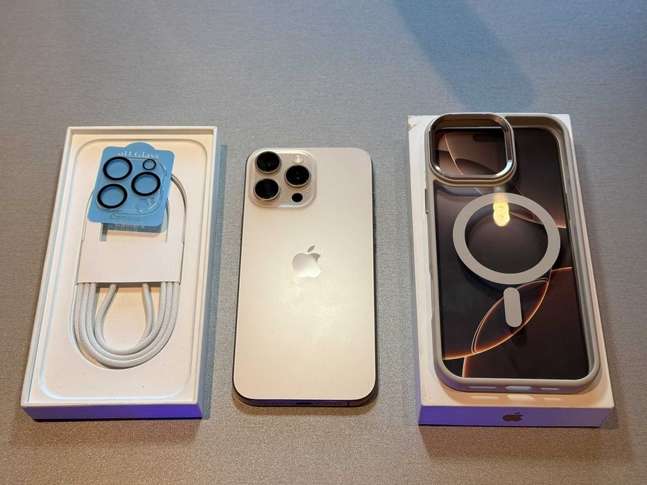 iPhone 16 Pro Max 512gb Dessert Titanium, 100% Батерия, в Гаранция