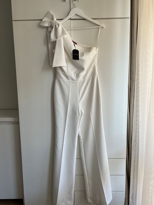 Елегантен бял гащеризон- Tia Dorraine London