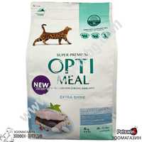 OptiMeal Adult Cat Extra Shine Cod Fish 4кг - за Котки - с риба Треска