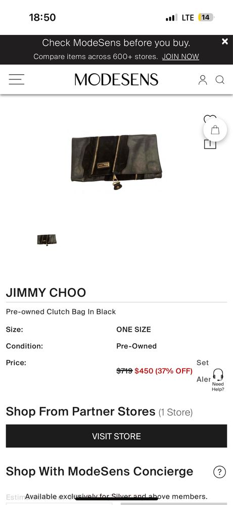 Чанти тип плик на Jimmy choo