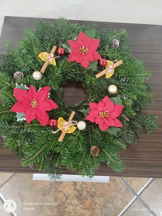 Coroniță din brad natural. / 45 cm