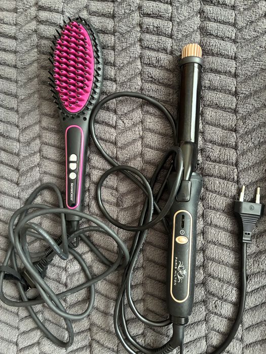 Четка за изправяне на коса и маша