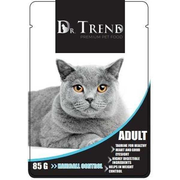 DR TREND Пауч за котка - различни видове 85гр