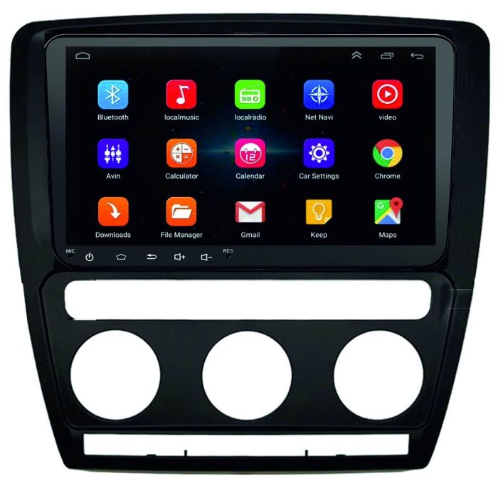 Navigatie Android- 9 si 10 inch Skoda Octavia 2 -dedicata -Rama inclus