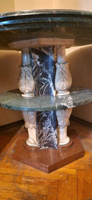 Bufet comoda antic vechi 1940 masa marmura extensibila palisandru