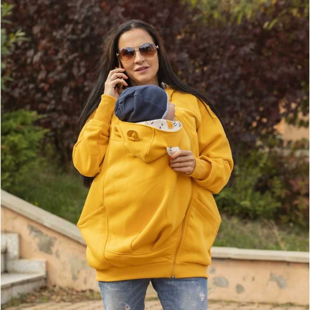 Разпродажба | Памучен суитшърт за бебеносене Simply XL-XXL - SUNFLOWER