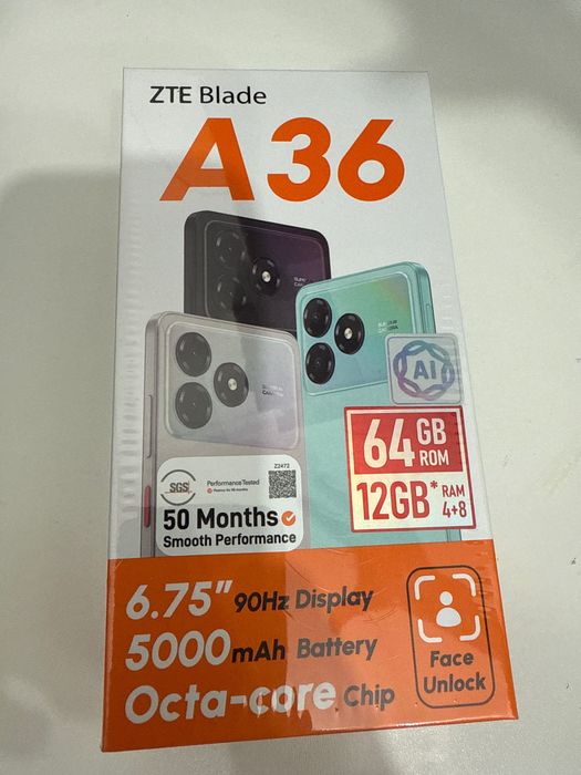 ZTE Blade A36 продам новый телефон,