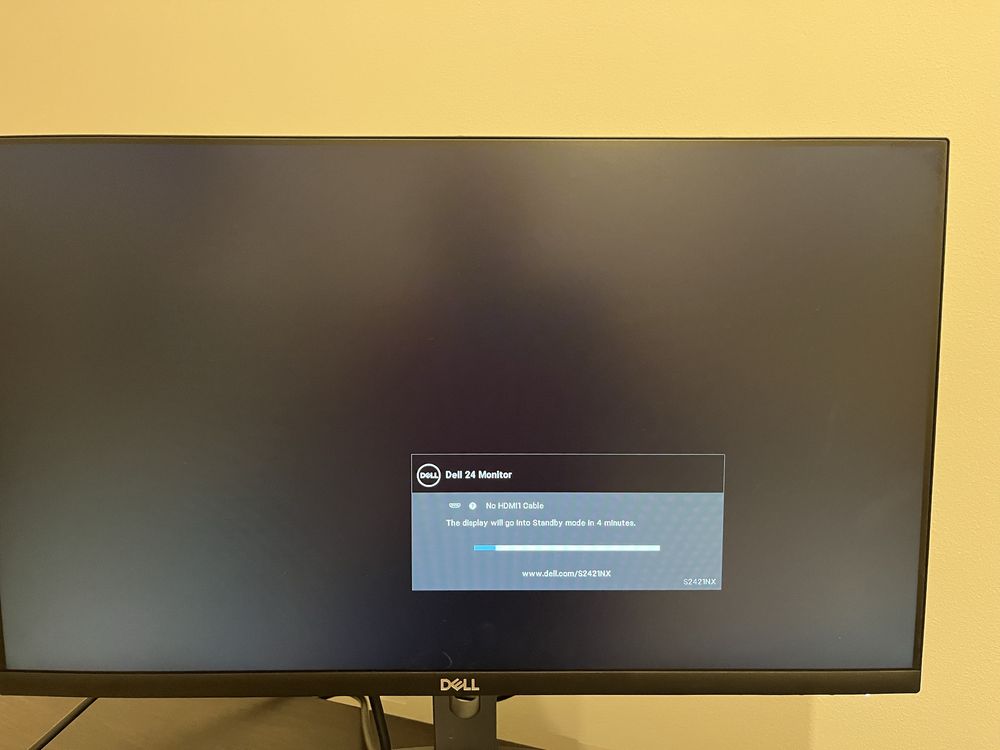 Monitor LED IPS Dell 24", Full HD, HDMI, FreeSync, Vesa, Negru