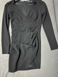 Черна спортно - елегантна рокля ZARA