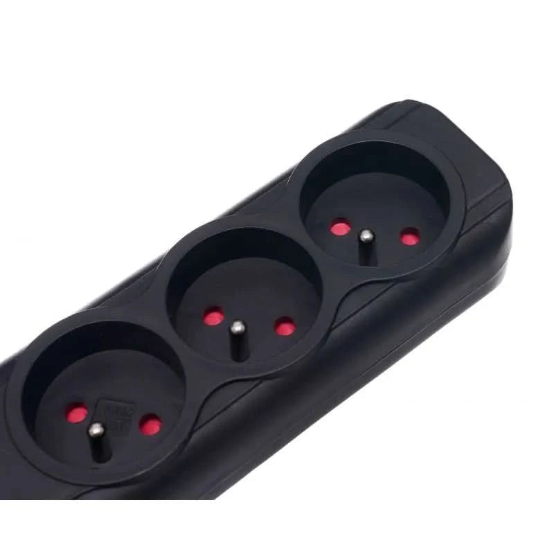 Prelungitor electric cu intrerupator3 prize, 2 mufe USB, 1.5m KD4031