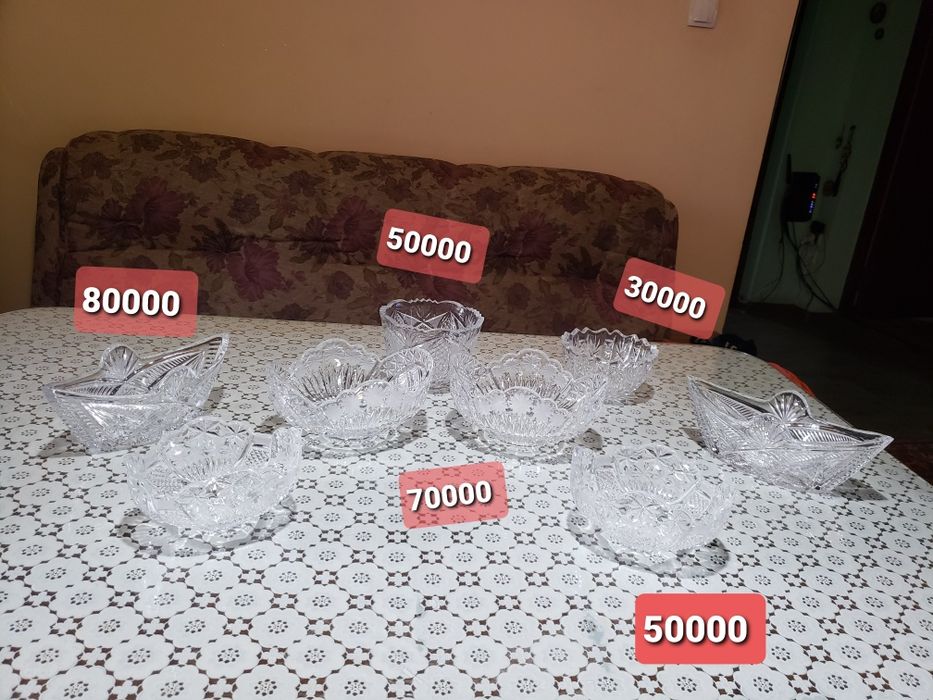 Хрустальные вазочки