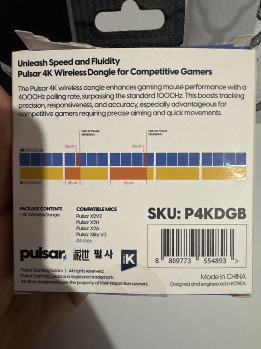 Dongle 4k poling rate pentru Pulsar