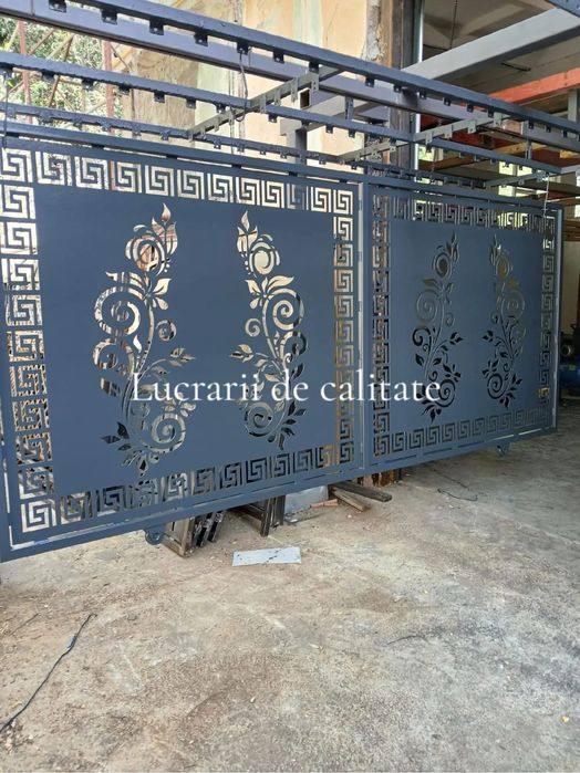 Porti balustrade inox fier forjat si tabla cnc includ transportmontaj