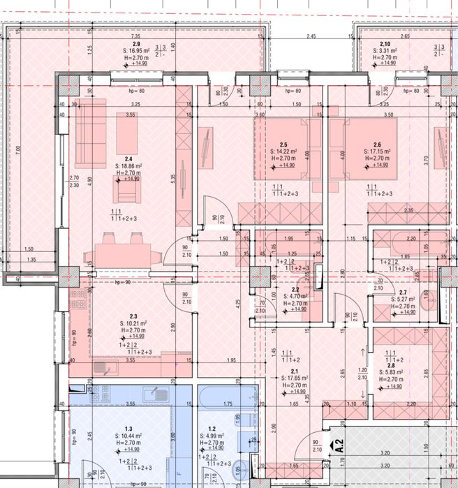 Apartament 3 camere - Ozon Tower