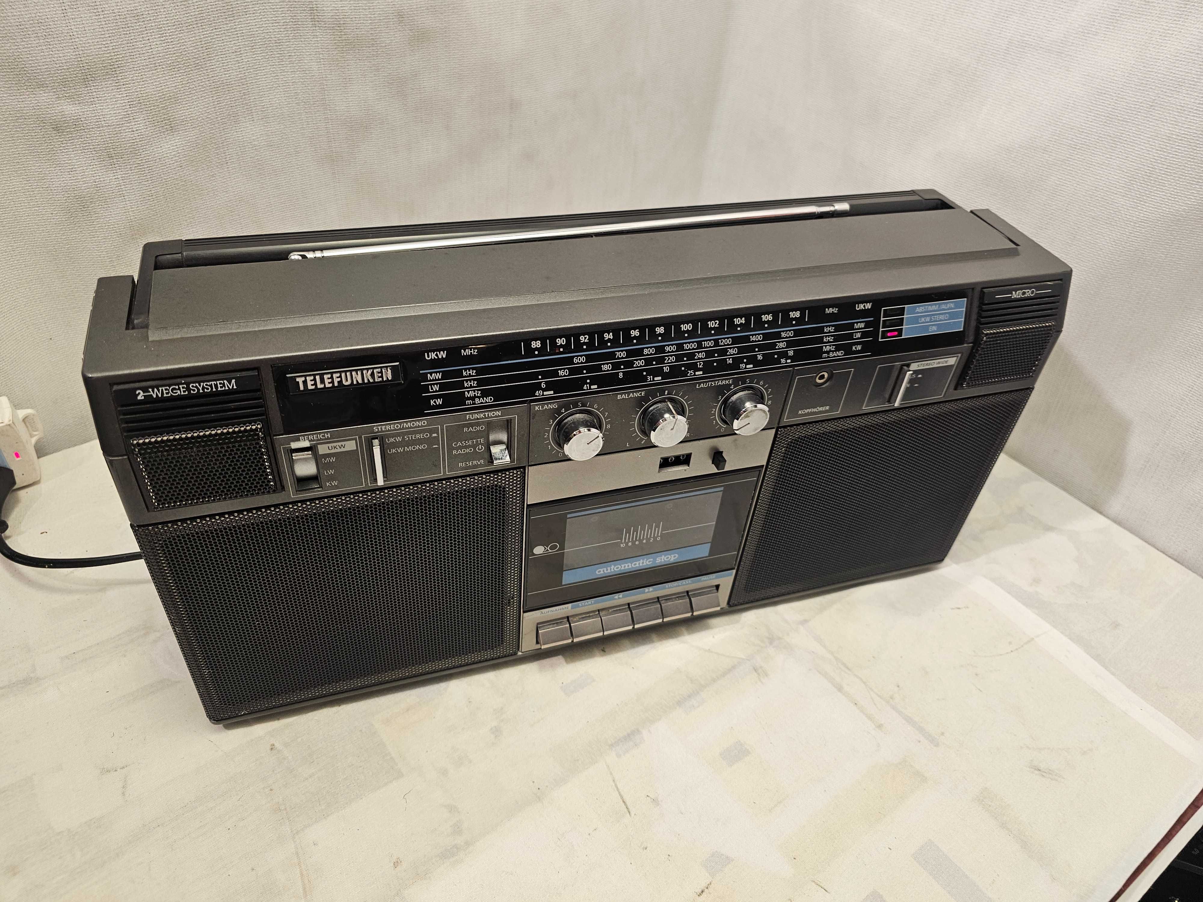Portabil boombox Telefunked RC 760 Tuner cassete deck