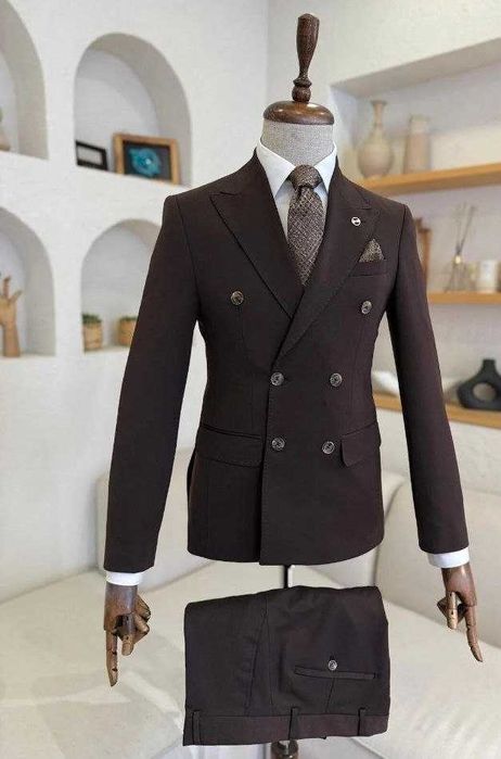 Мужской стильный костюм на заказ из Турции
