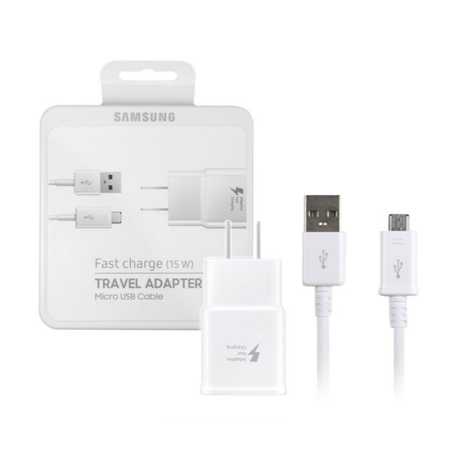 Încărcător Samsung Original 15W+Cablu MicroUSB cu adaptor Usb tip C