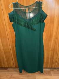 Rochie conica, verde smarald