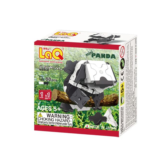 Японски Детски конструктор LaQ Animal World MINI PANDA, 88 части