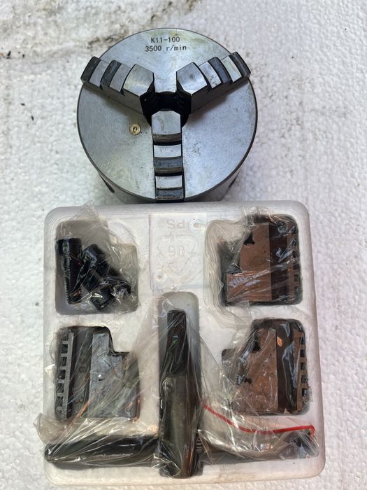 Universal mandrina pentru strung 100mm, 2 randuri de bacuri