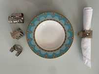 set inele Memphis Design pt servet servetel servit masa rare  BODUM