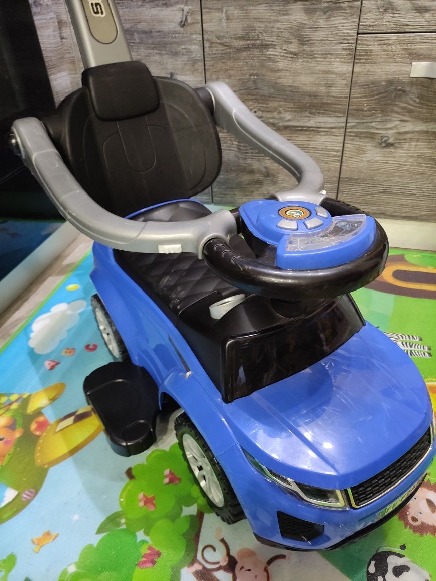 Детска кола за бутане, с родителски контрол