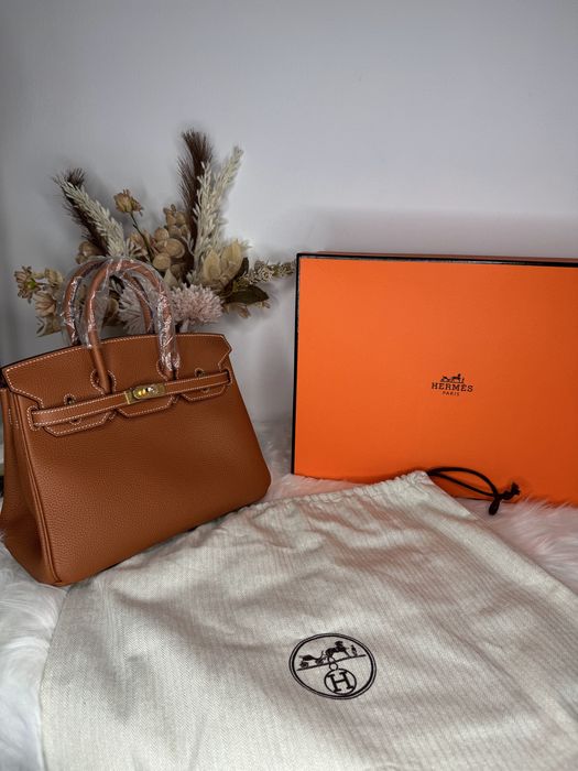 Geanta Hermes Birkin-piele naturala 100% prezentare completa