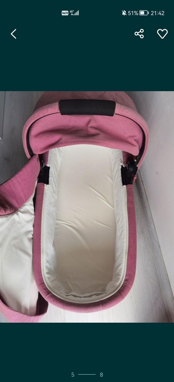 Cybex cot S magnolia pink