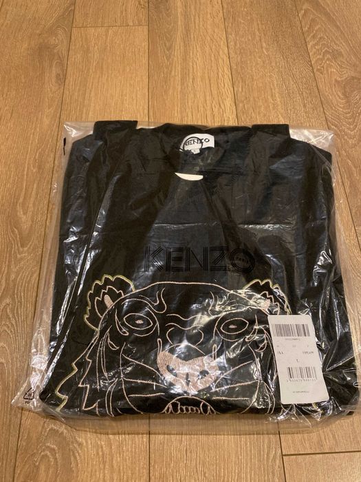 ОРИГИНАЛЕН KENZO, пуловер с бродиран тигър, FC55PU6993XA, размер: L